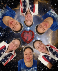 edited photos arranged circularly