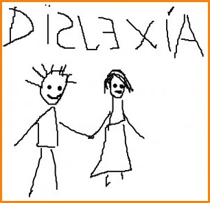 Dyslexia is mispelled and some letters are written backwads